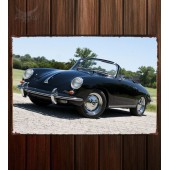 Металлическая табличка Porsche 356B 1600 Super 90 Roadster